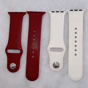 Apple Watch 38-41mm band set (red & white)